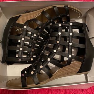Wedge gladiator sandals